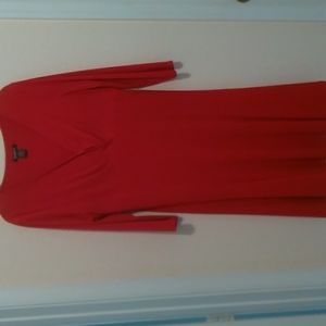 Red swing bottom dress